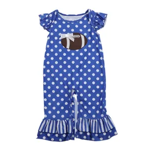 🏈 Football Ruffle Romper 🏈