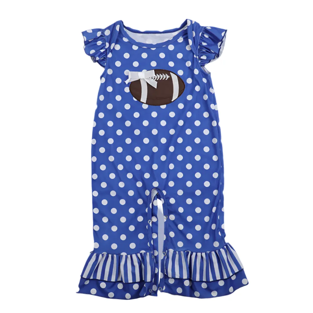 🏈 Football Ruffle Romper 🏈