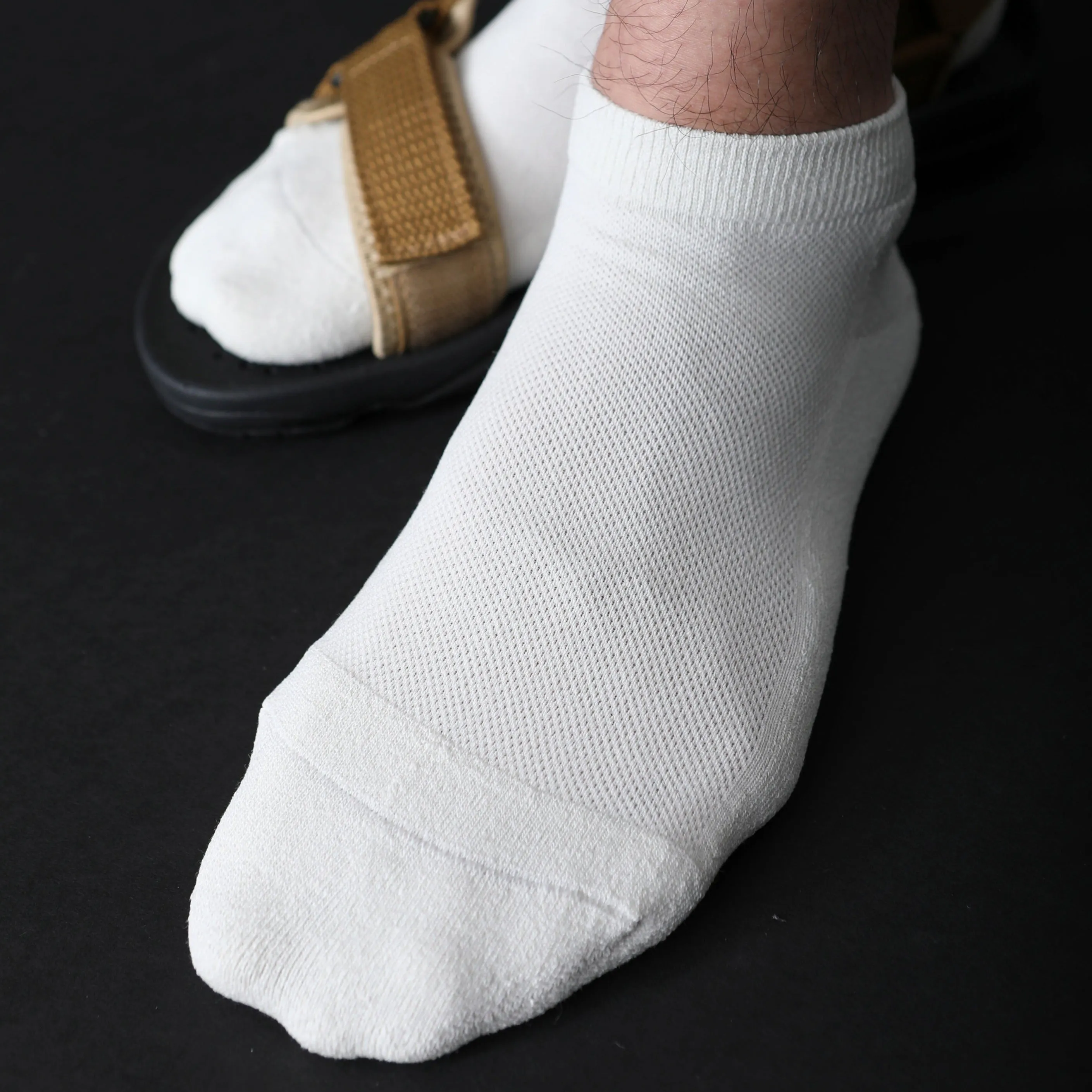 062130939 Washi Plain Crepe Short Socks M
