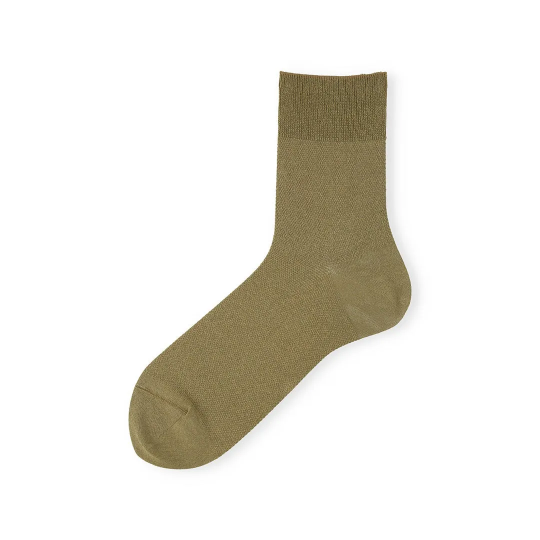 062130939 Washi Plain Crepe Short Socks M