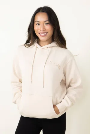 1897 Active Michigan Embroidered Hoodie for Women in Cream | JT082-MI-CREAM
