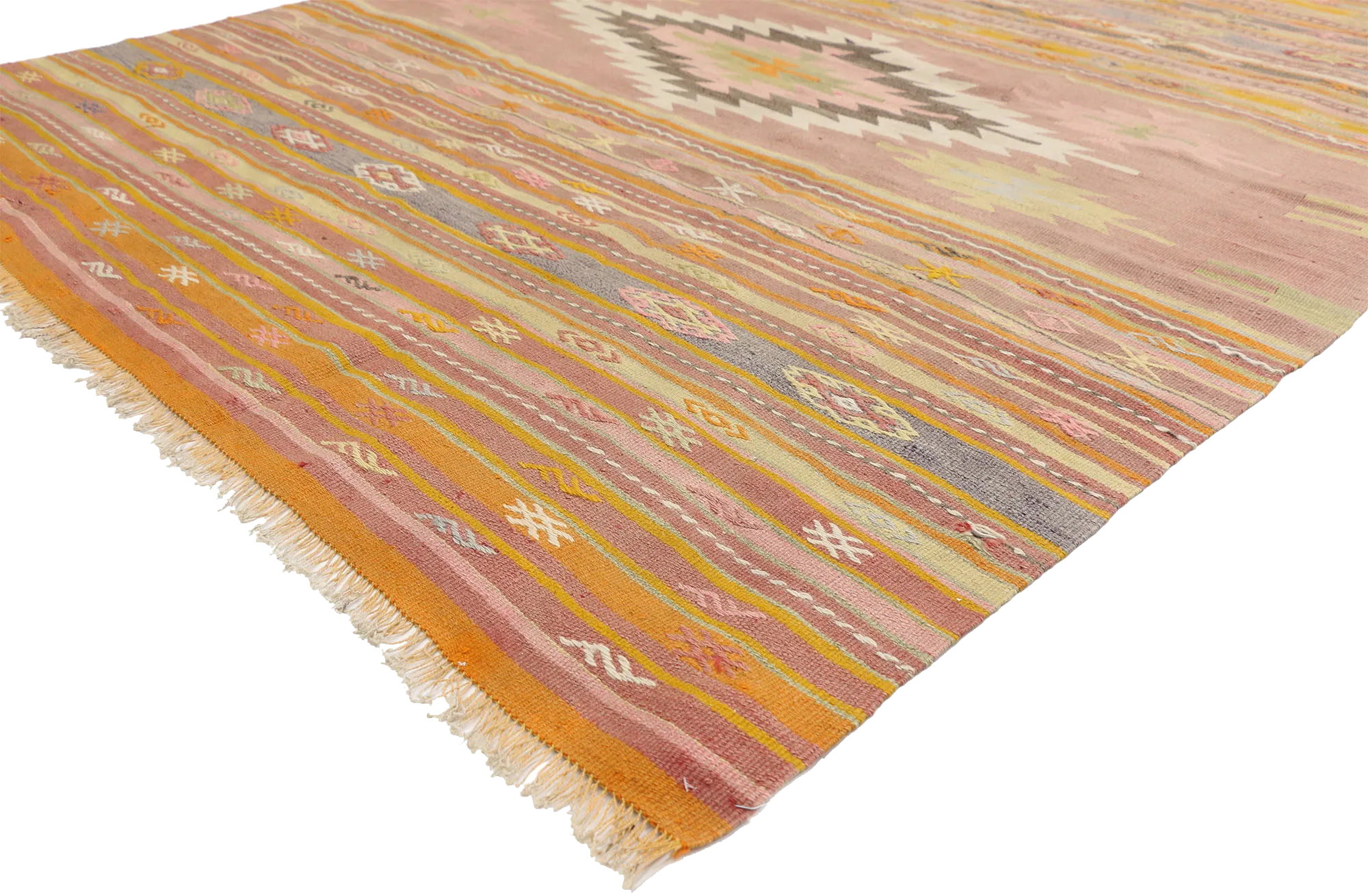6' x 7'2" Vintage Kilim Rug