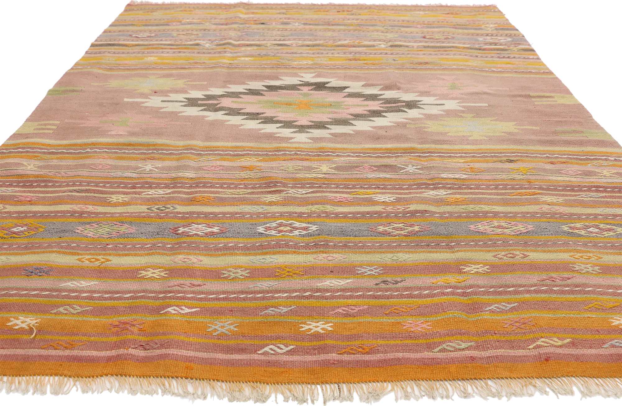 6' x 7'2" Vintage Kilim Rug