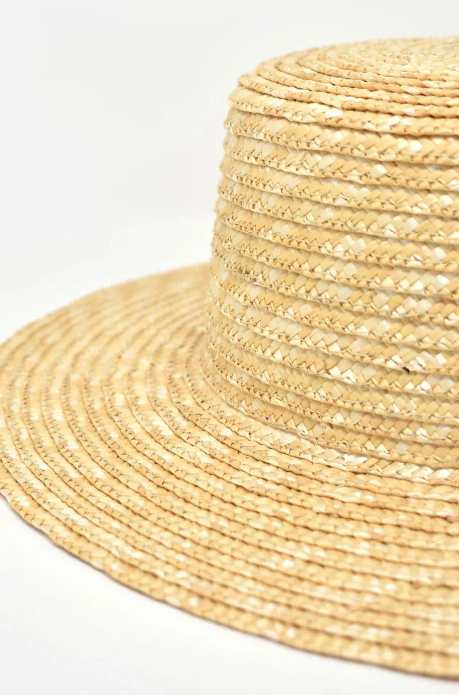Abella Wide Brim Boater - Black Band