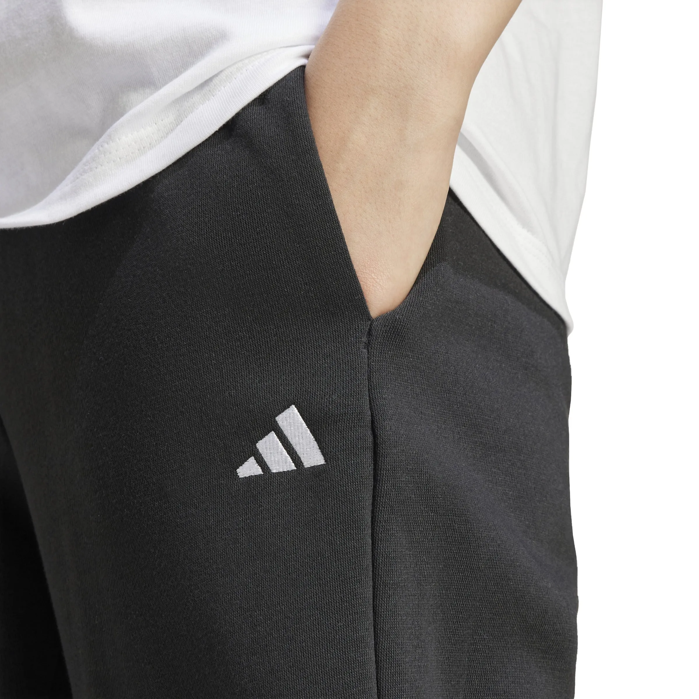 adidas Essentials Small Logo Feel Cozy Open-Hem Womens Joggers