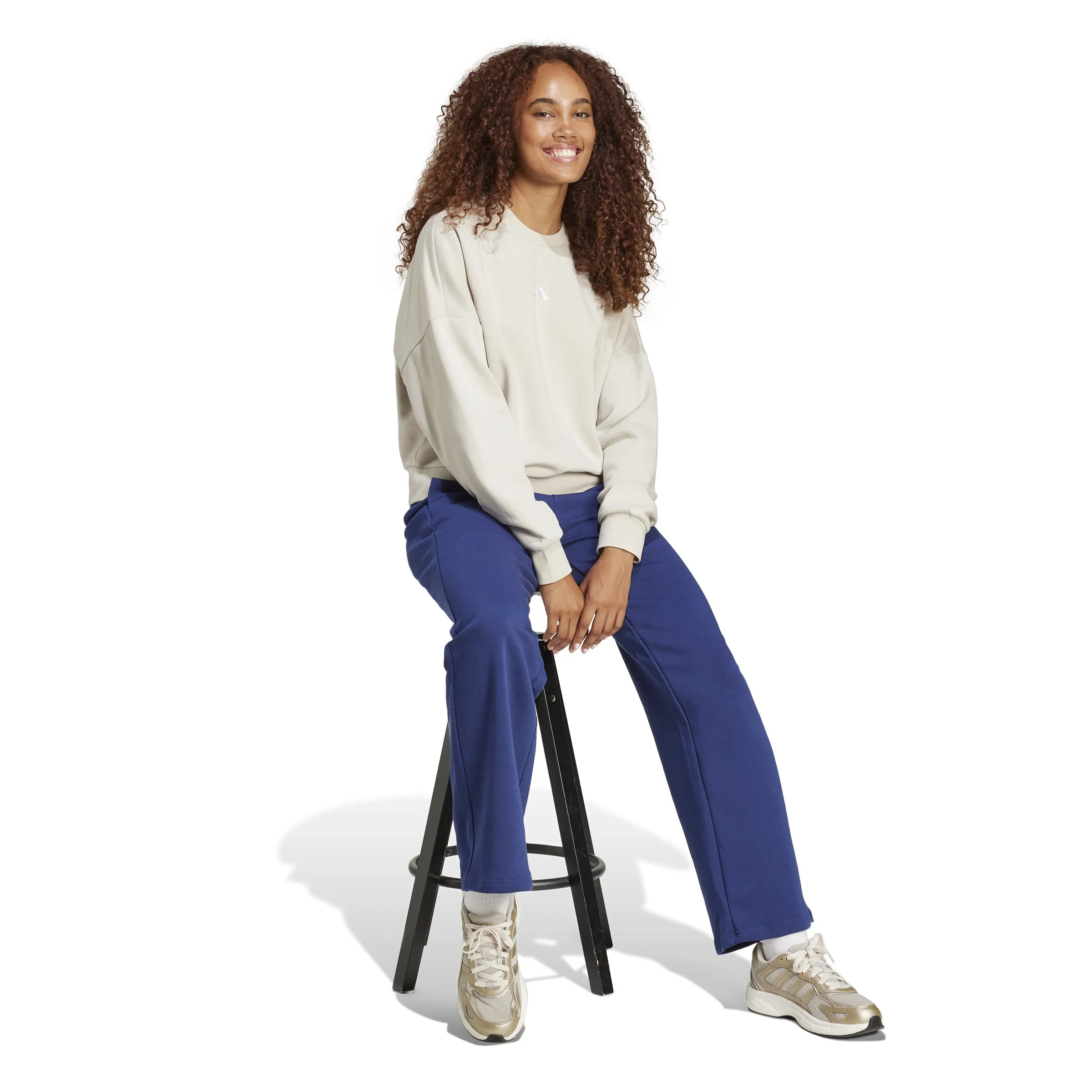 adidas Essentials Small Logo Feel Cozy Open-Hem Womens Joggers