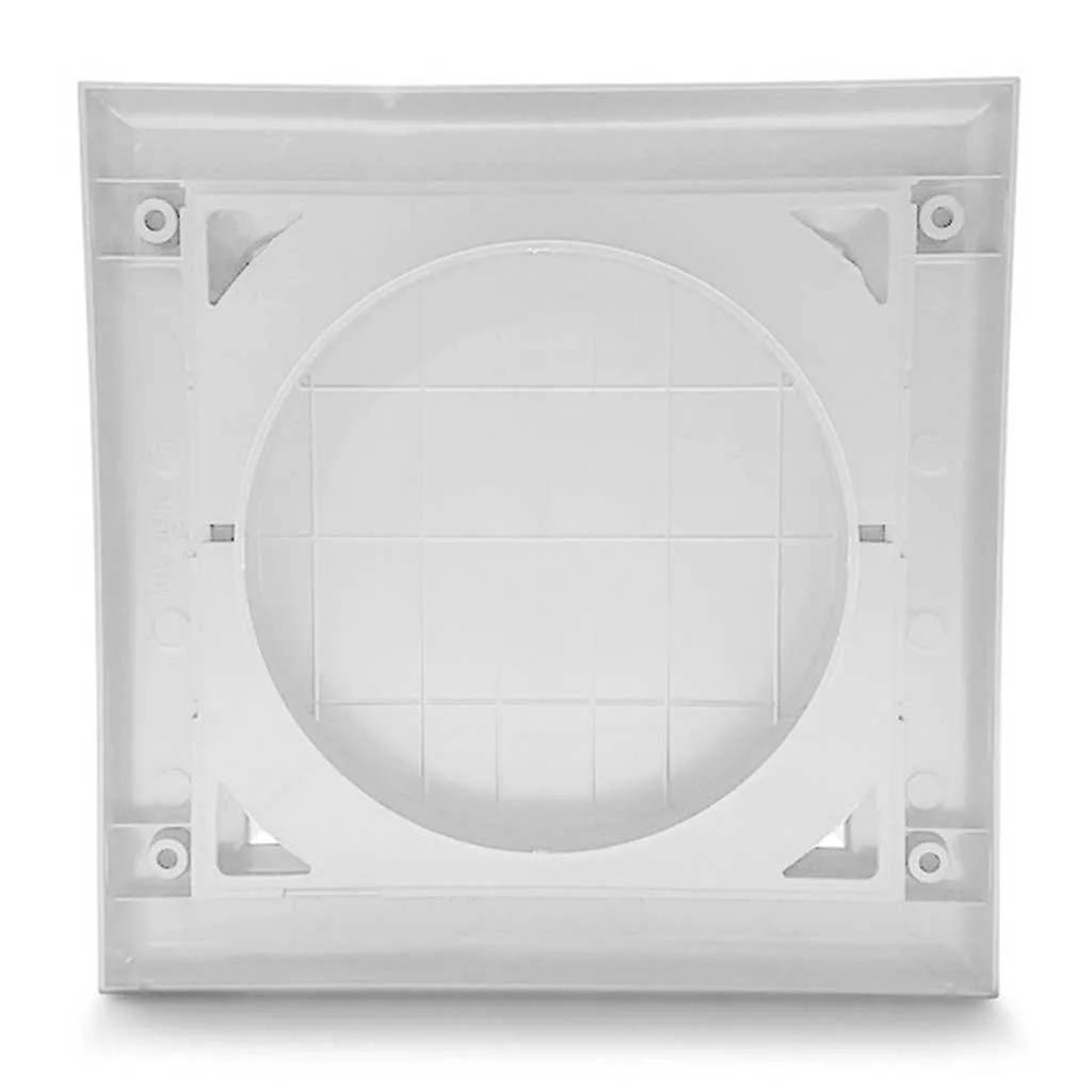 Air Vent Cover Hooded Backdraft Shutter White External 100 125 150mm