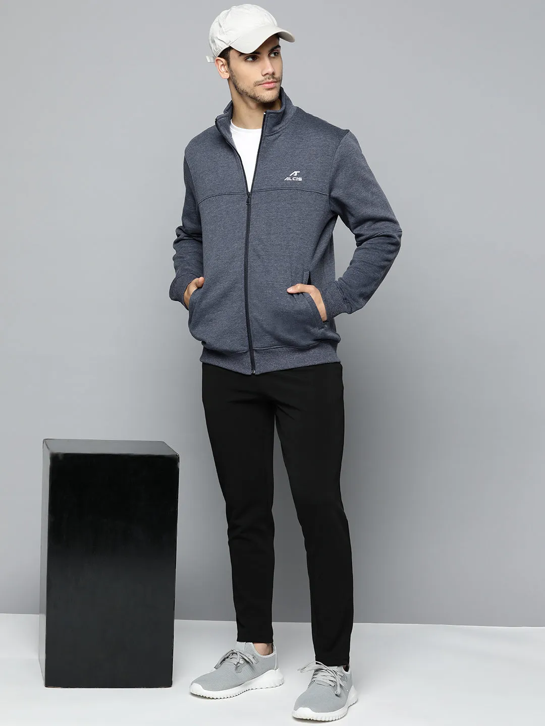 Alcis Men Running Open Front Jacket