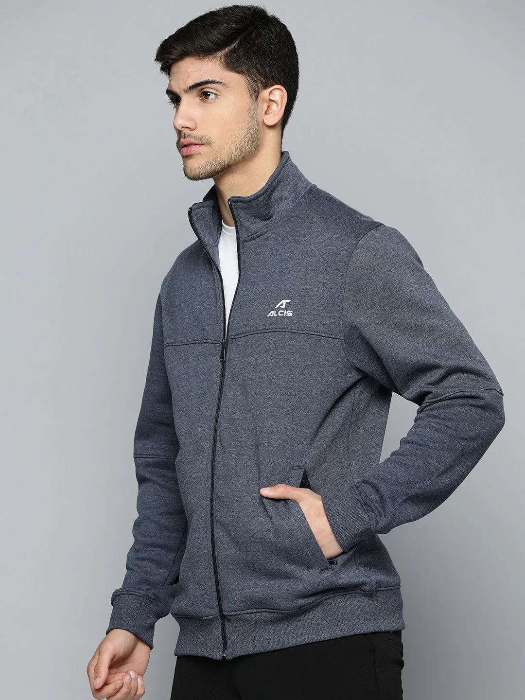Alcis Men Running Open Front Jacket