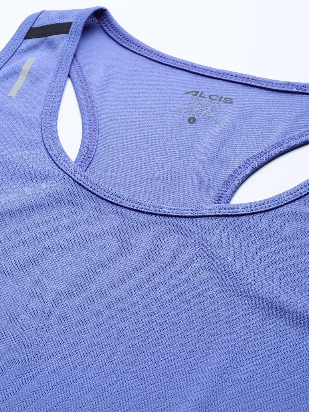 Alcis Women Violet Dry Tech Slim Fit Training or Gym T-shirt