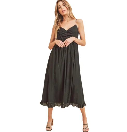 ALEXA RUFFLE HEM DRESS // FINAL SALE