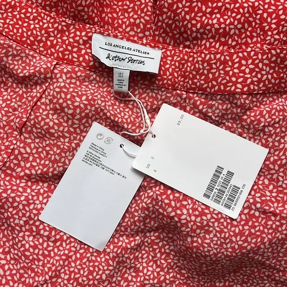 &amp; other stories floral maxi wrap skirt size 2