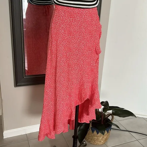 &amp; other stories floral maxi wrap skirt size 2