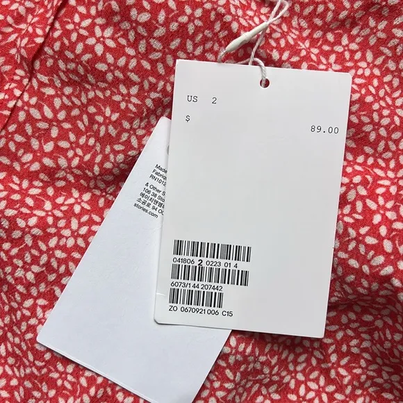 &amp; other stories floral maxi wrap skirt size 2