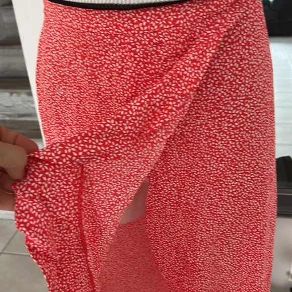 &amp; other stories floral maxi wrap skirt size 2