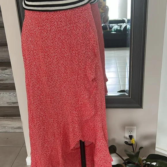 &amp; other stories floral maxi wrap skirt size 2