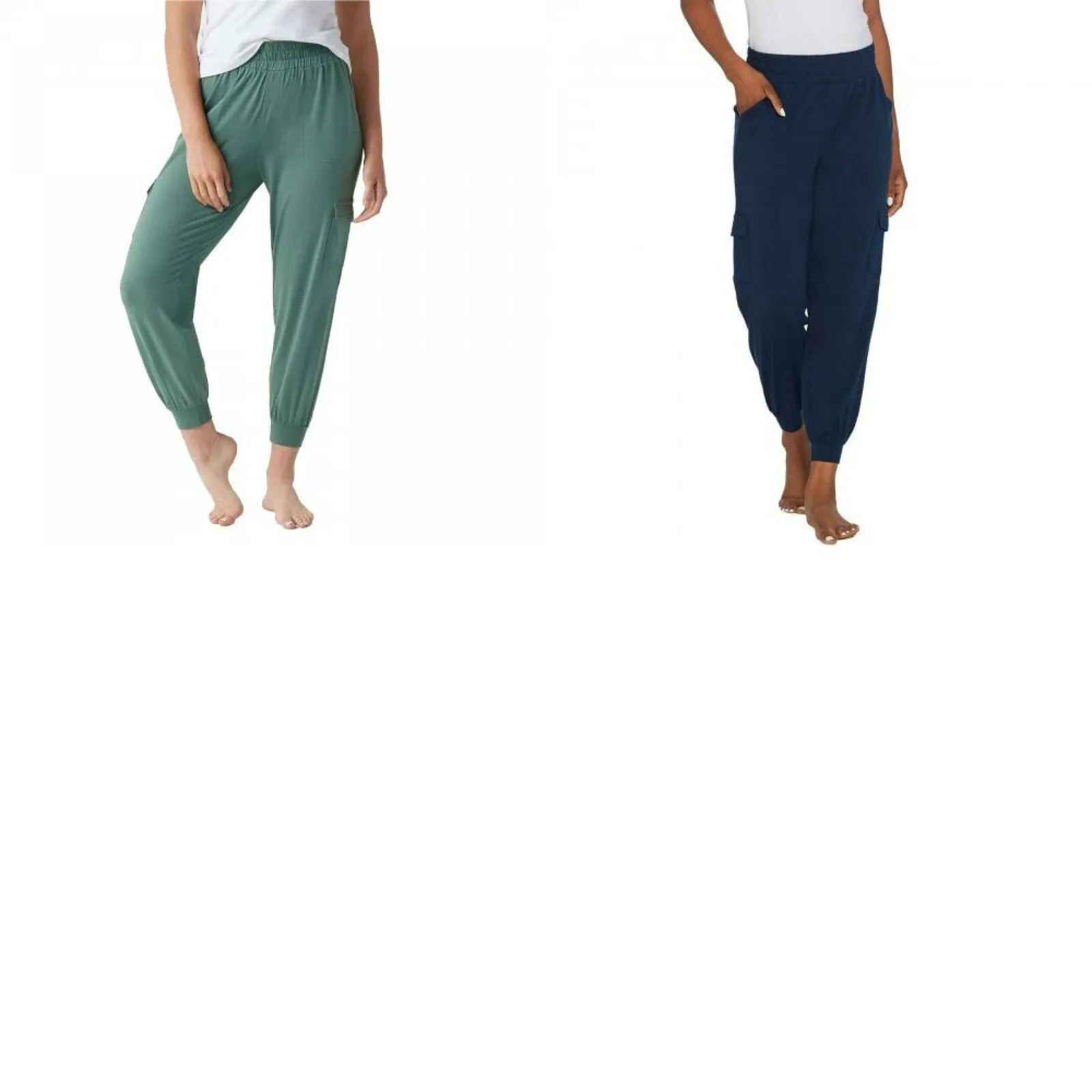 AnyBody Women's Cozy Knit Cargo Jogger Pants