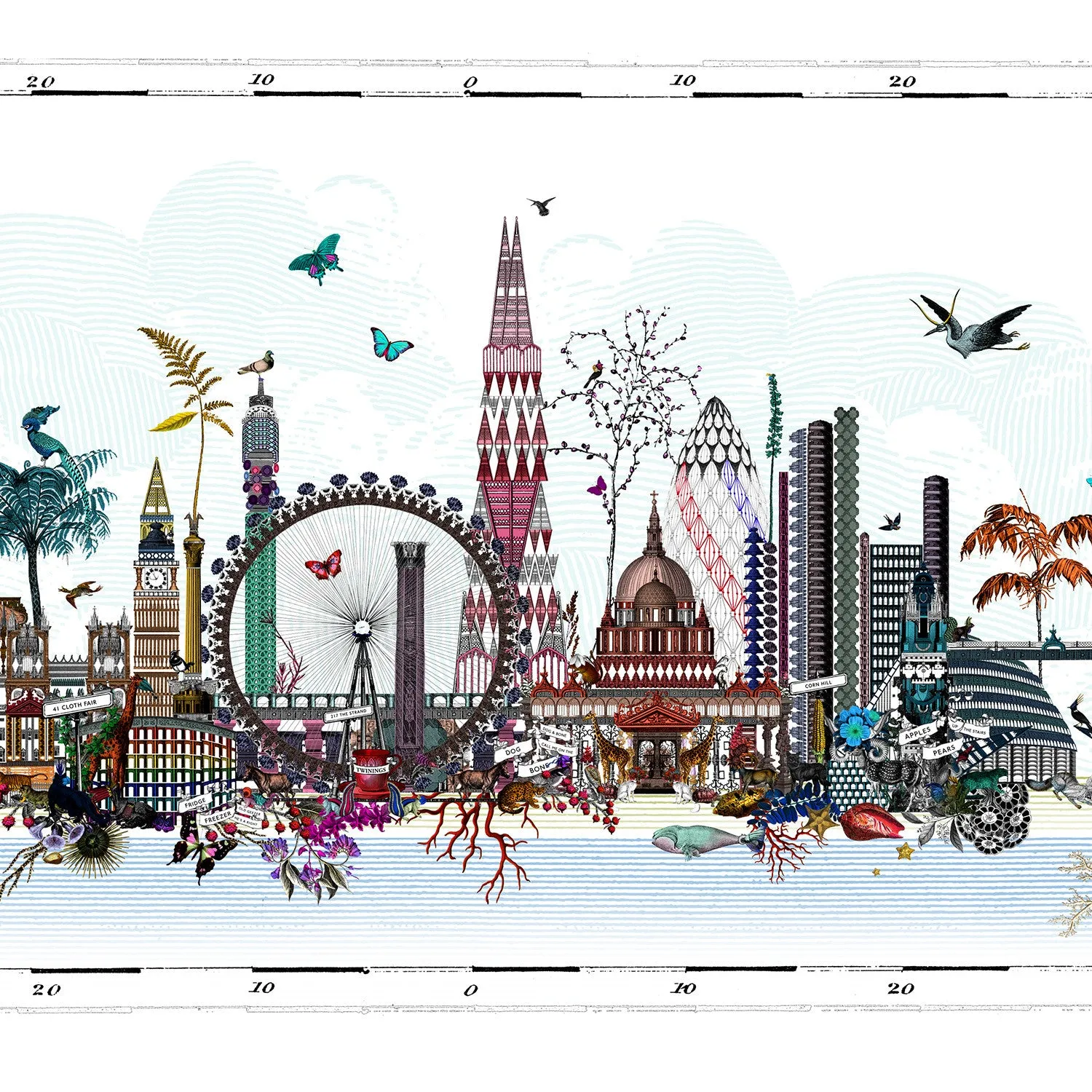 Arkitektur Lunduna Skyline - Art Print