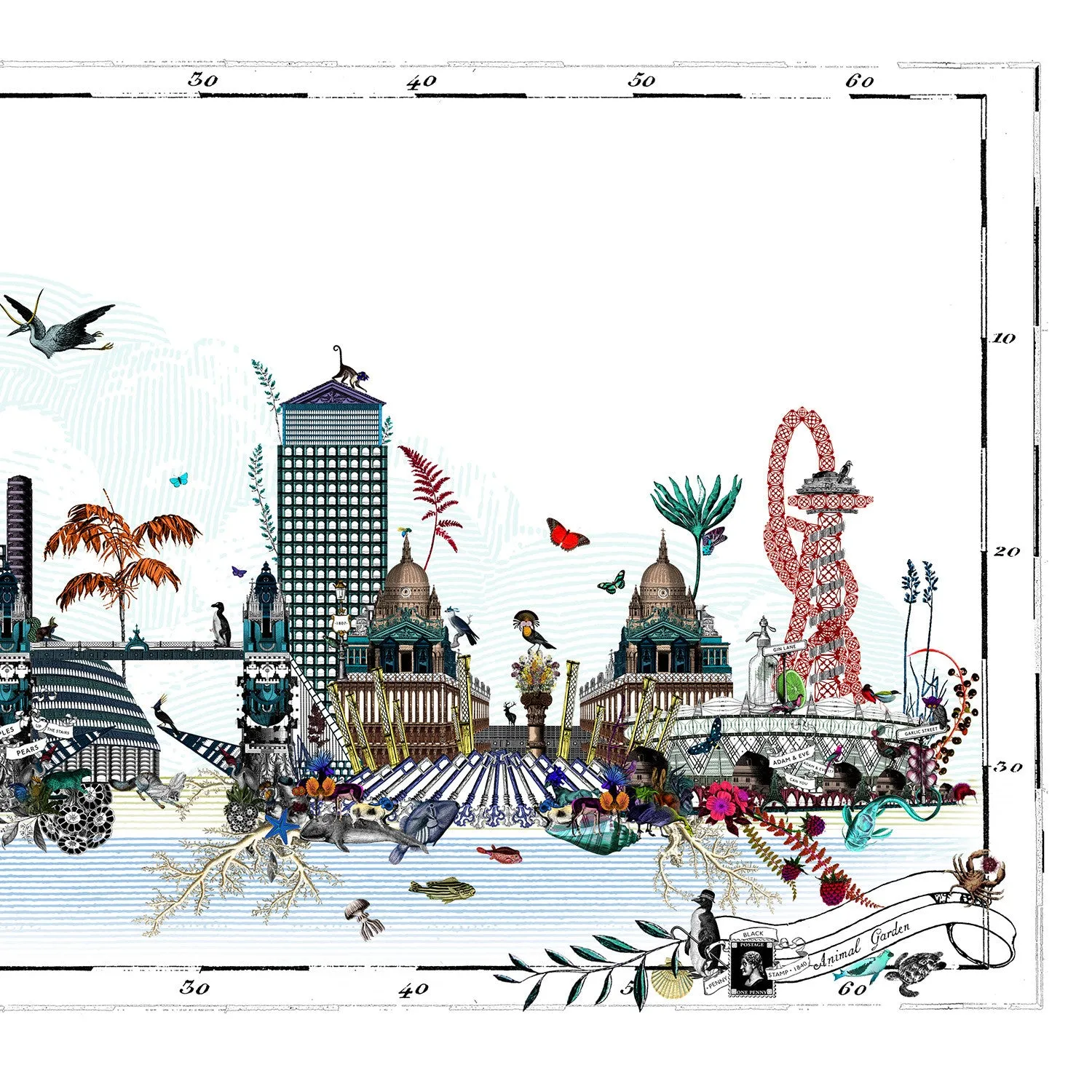 Arkitektur Lunduna Skyline - Art Print