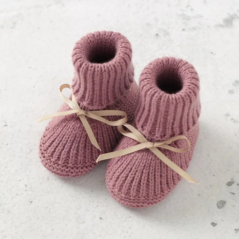 Baby Knitted Shoes & Mittens