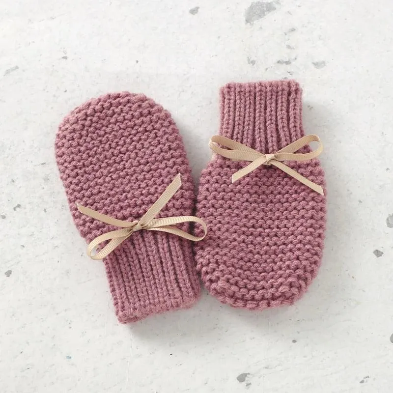 Baby Knitted Shoes & Mittens