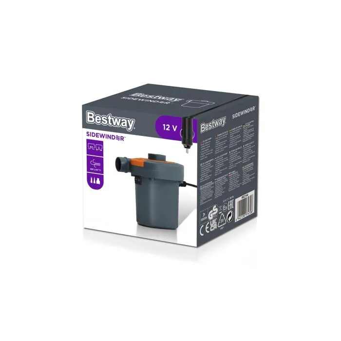 Bestway Sidewinder Dc Air Pump (Plugs Into 12V Car Outlet) 62144