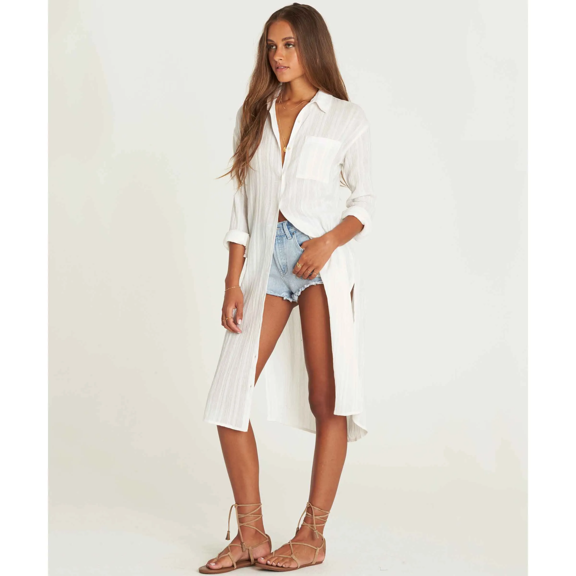 Billabong Women's Beach Me Button Down Top | Cool Wip