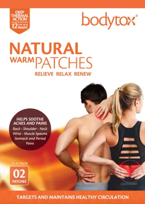 Bodytox Natural Warm Patches Trial Pack of 2