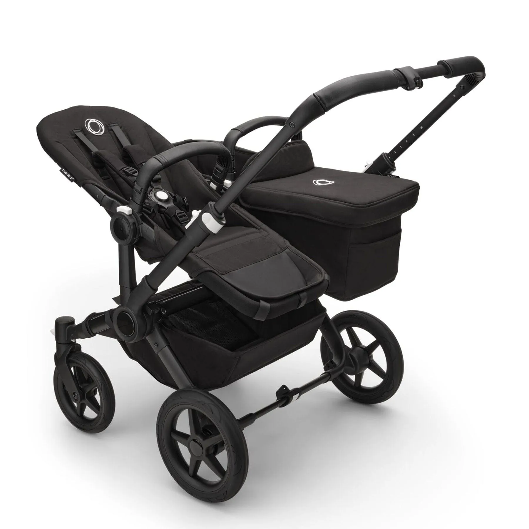 Bugaboo Donkey 5 Duo Complete Turtle Travel System in Midnight Black