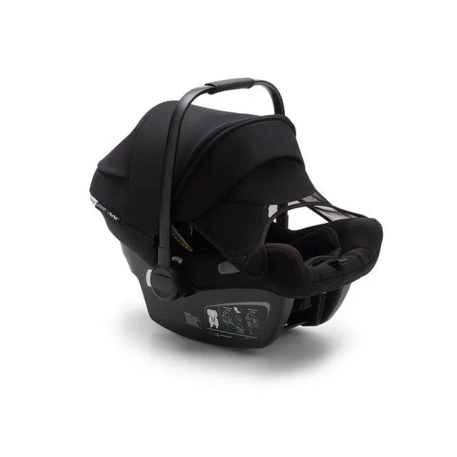 Bugaboo Donkey 5 Duo Complete Turtle Travel System in Midnight Black