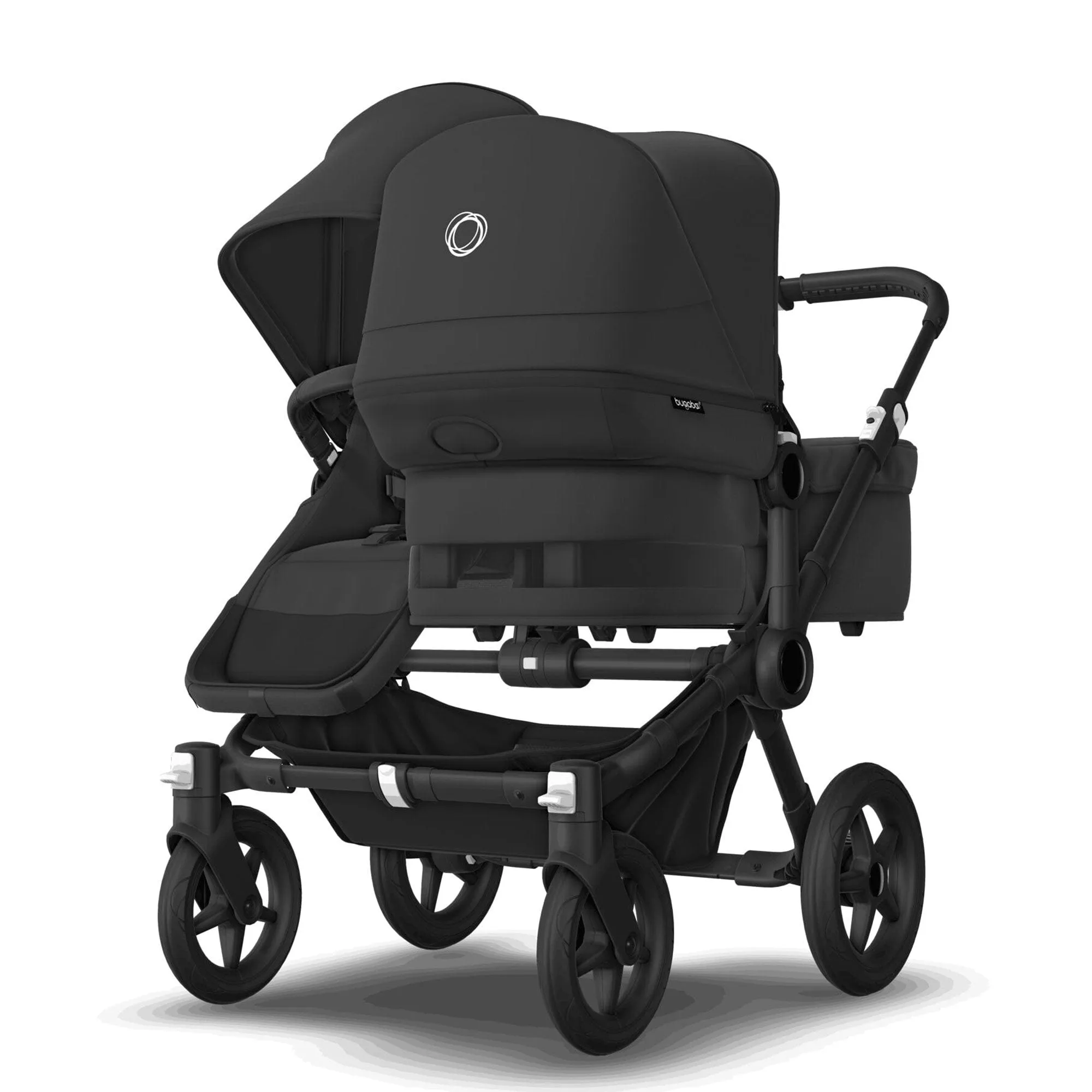 Bugaboo Donkey 5 Duo Complete Turtle Travel System in Midnight Black