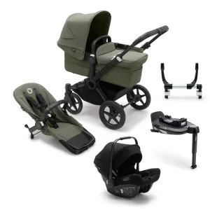 Bugaboo Donkey 5 Mono Turtle Travel System in Forest Green
