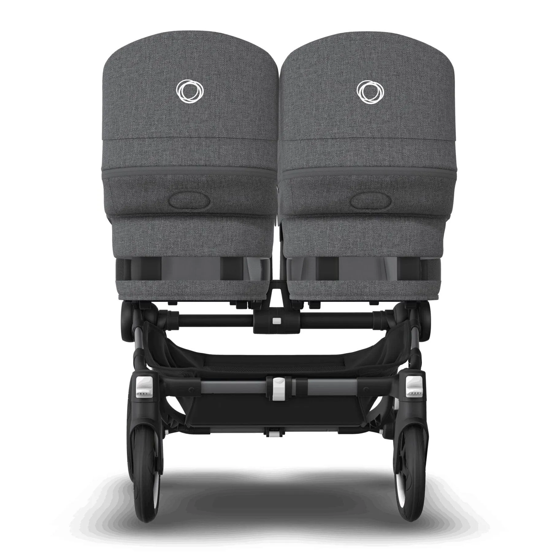 Bugaboo Donkey 5 Twin Complete Cloud T Travel System - Grey Mélange