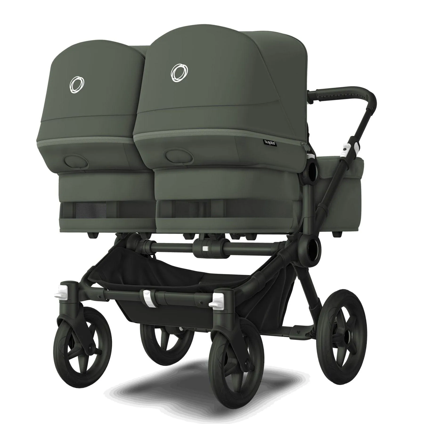 Bugaboo Donkey 5 Twin Complete Cloud T Travel System in Forest Green
