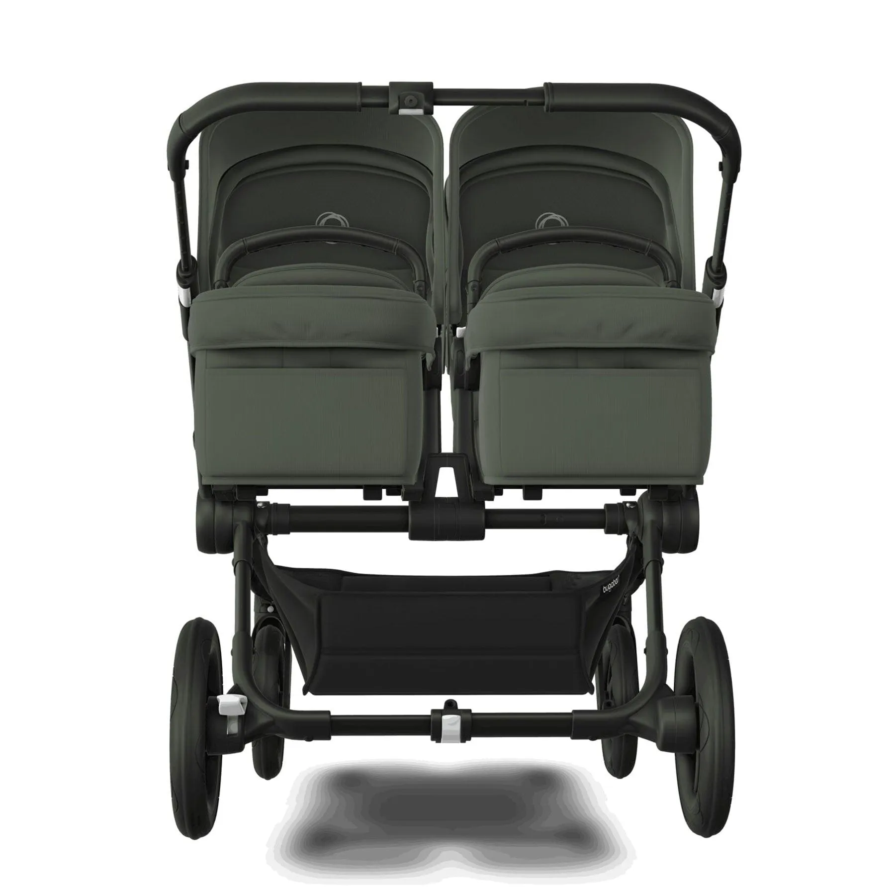 Bugaboo Donkey 5 Twin Complete Cloud T Travel System in Forest Green