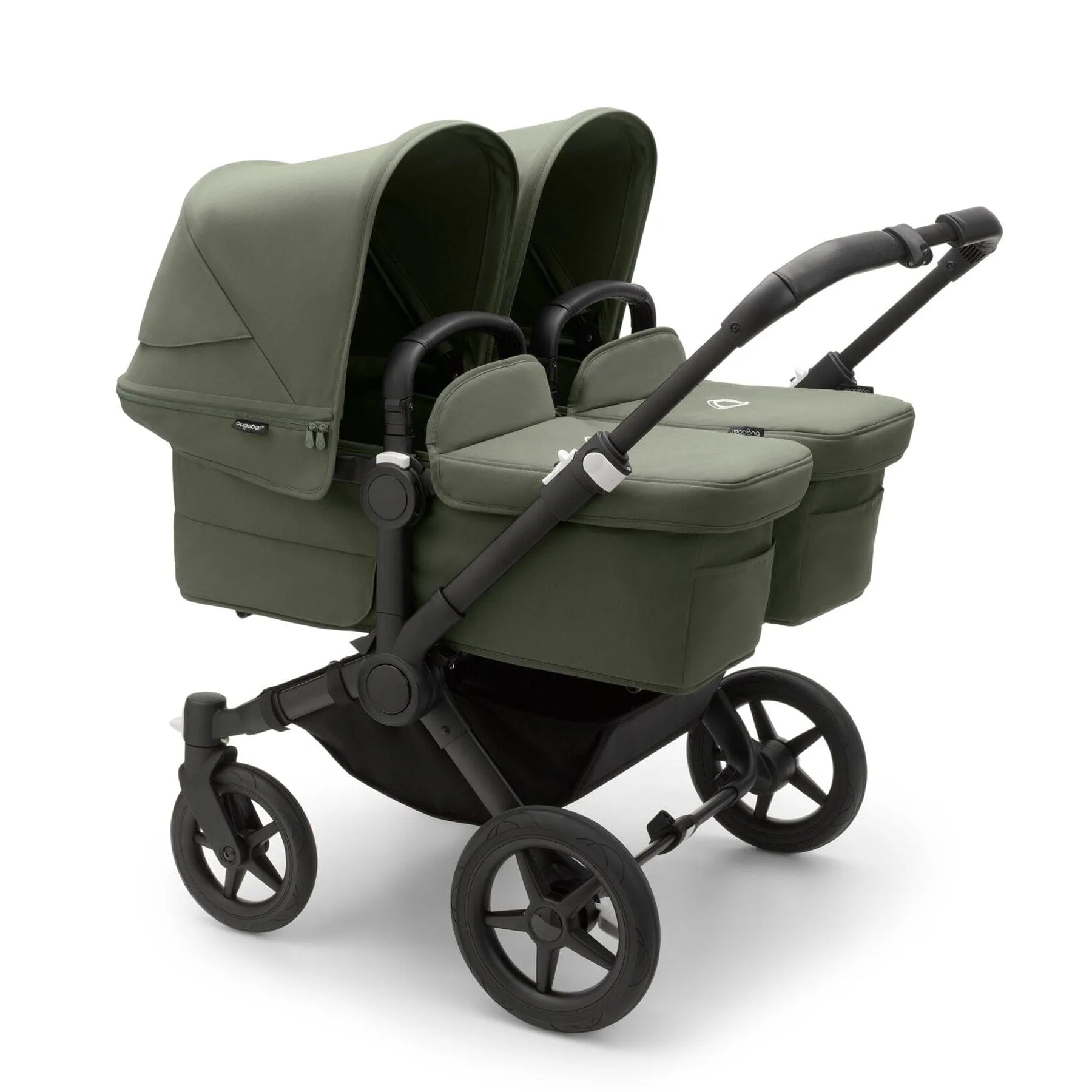 Bugaboo Donkey 5 Twin Complete Cloud T Travel System in Forest Green