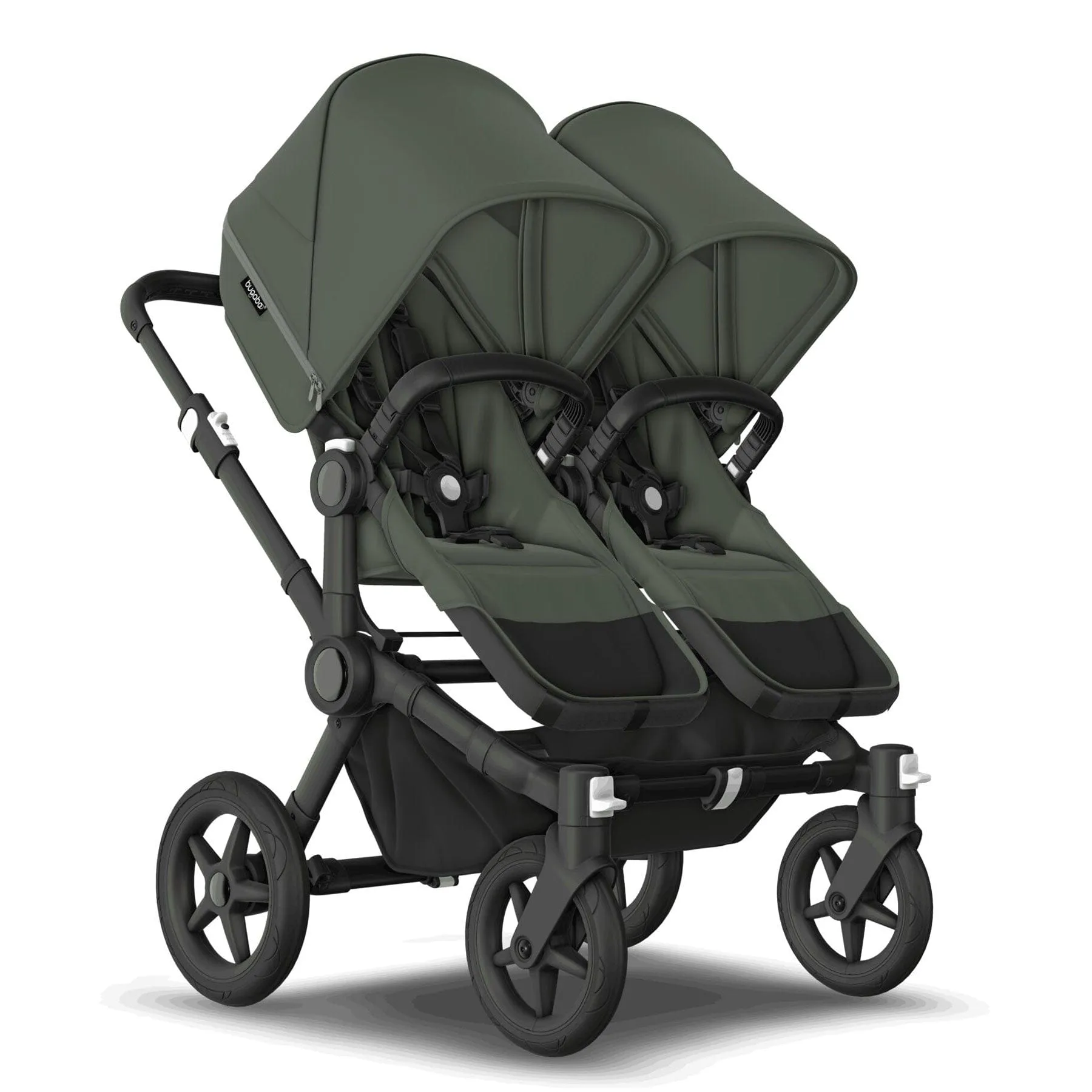 Bugaboo Donkey 5 Twin Complete Turtle Travel System in Forest Green