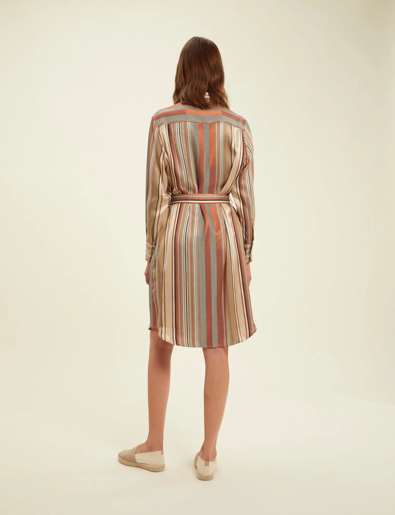 Camel Striped Love Dress