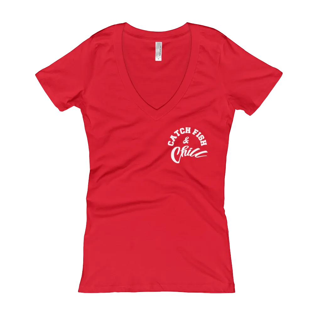 CATCH FISH & CHILL WOMENS V TEE