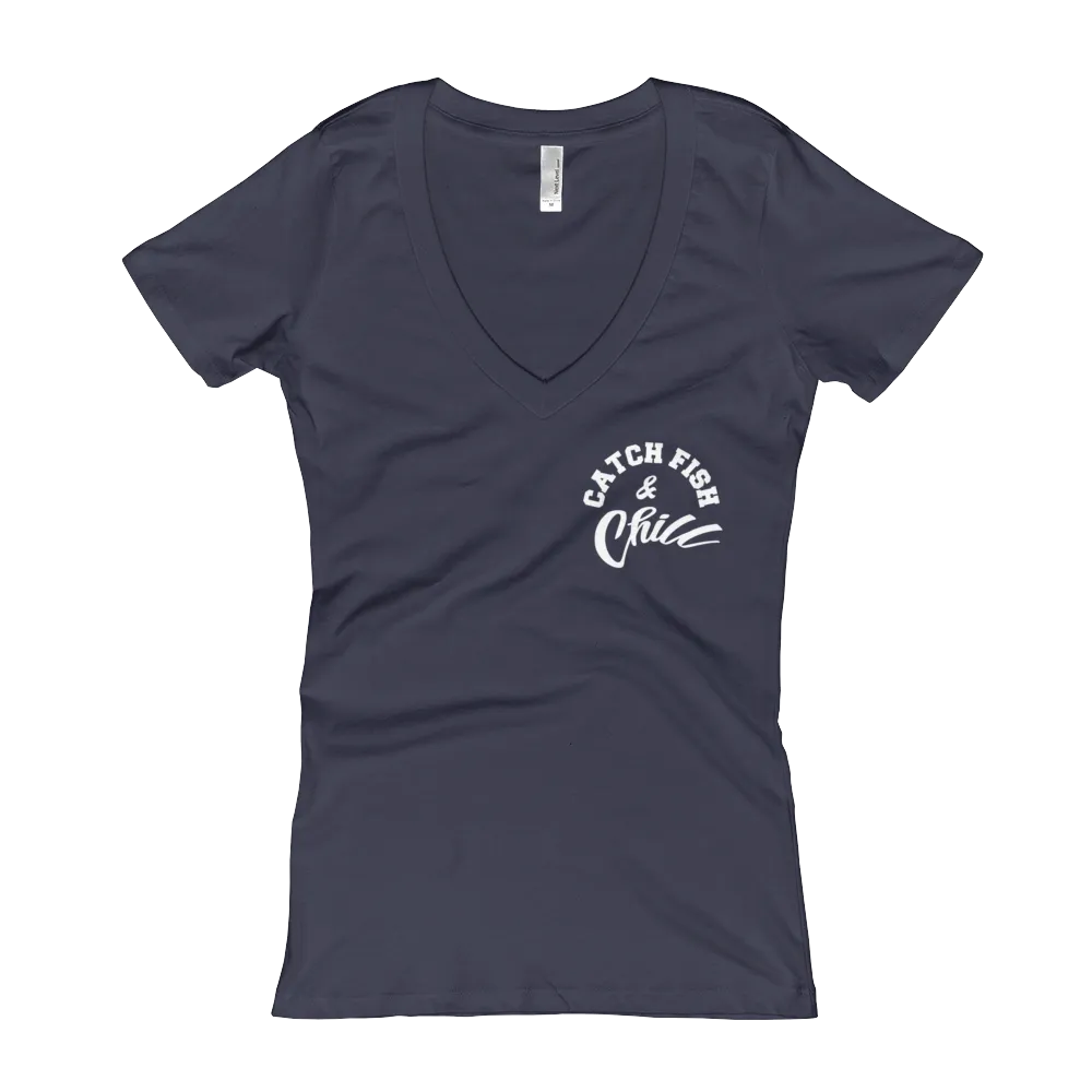 CATCH FISH & CHILL WOMENS V TEE