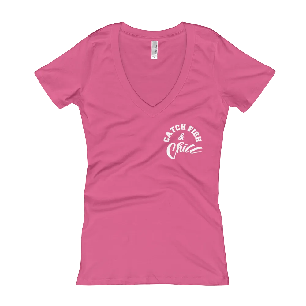 CATCH FISH & CHILL WOMENS V TEE