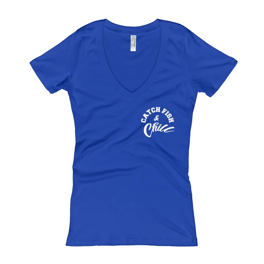 CATCH FISH & CHILL WOMENS V TEE