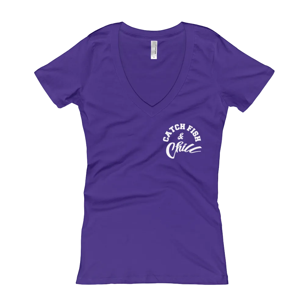 CATCH FISH & CHILL WOMENS V TEE