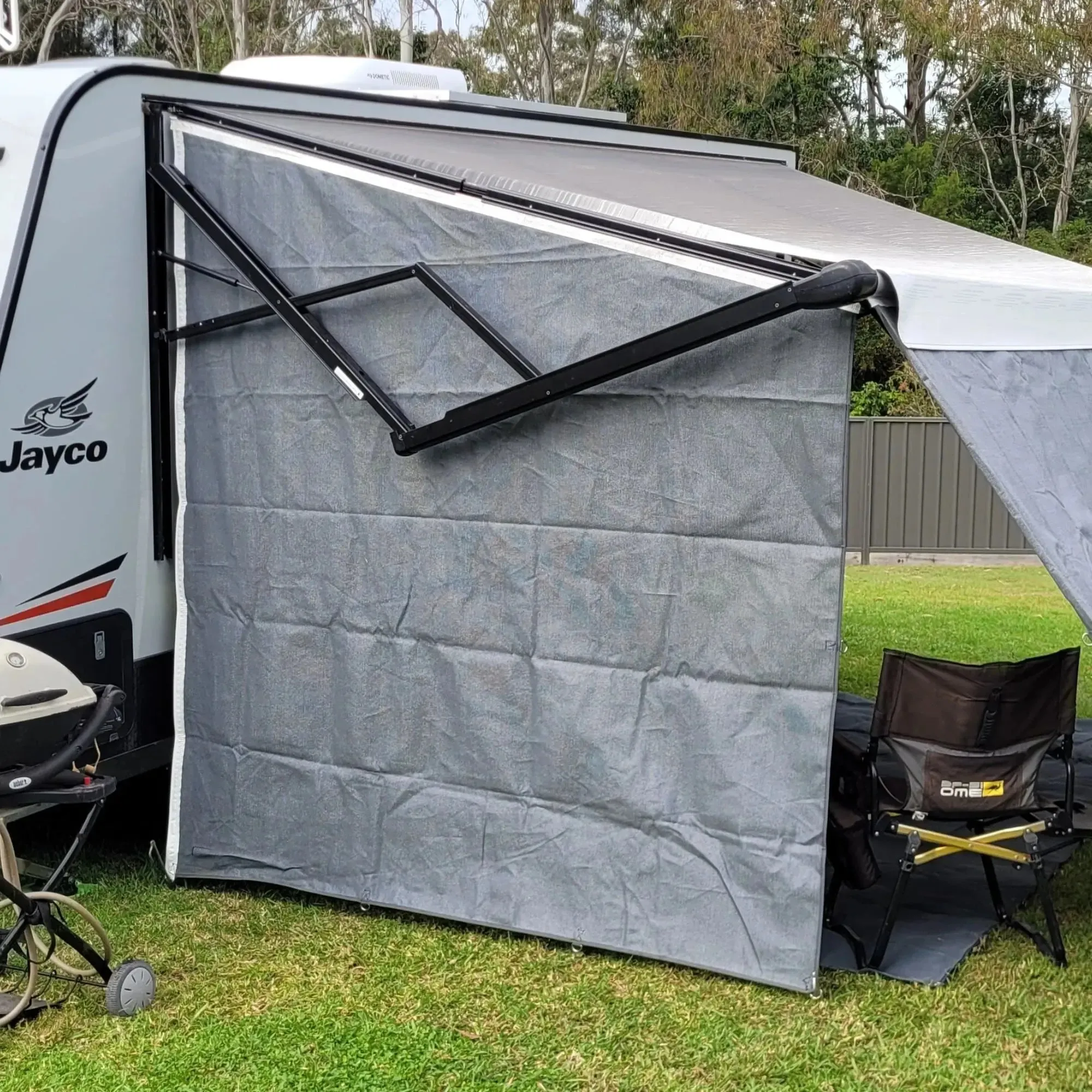 Cgear Grey Awning Privacy End Walls