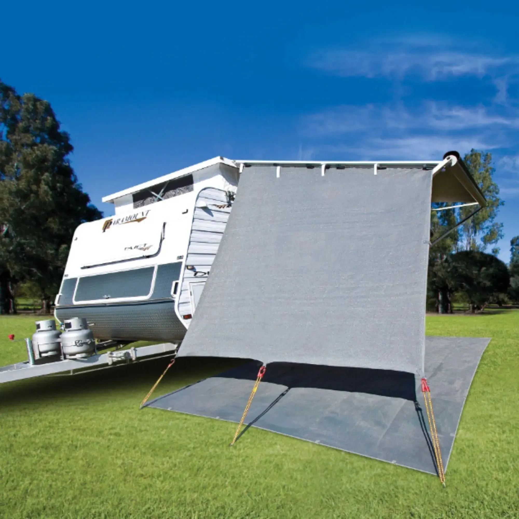 Cgear Grey Awning Privacy End Walls