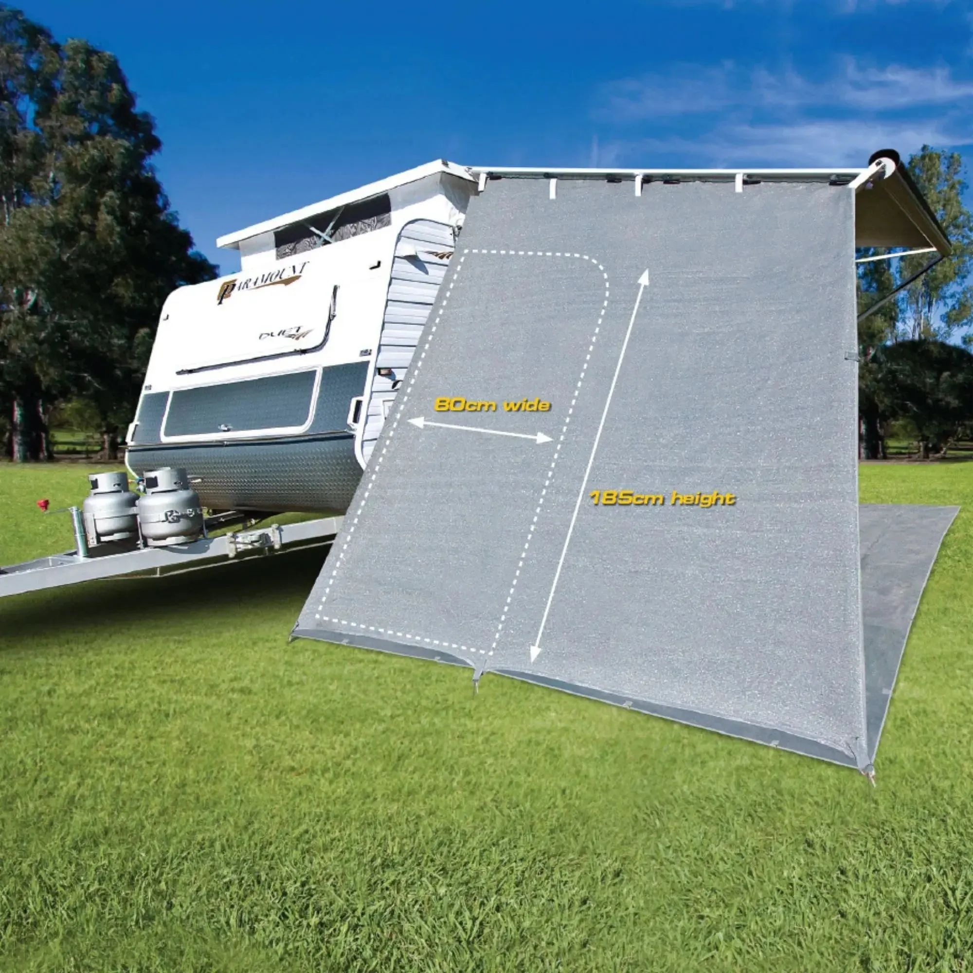 Cgear Grey Awning Privacy End Walls