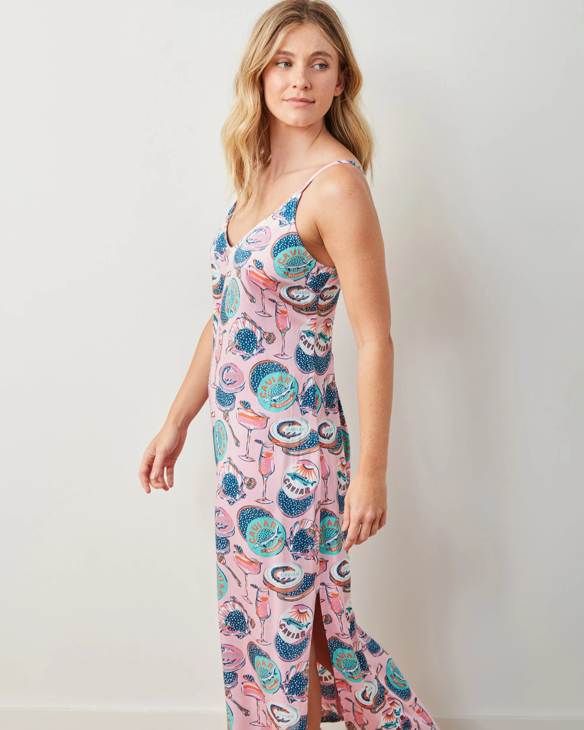 Champagne & Caviar - Satin Chic To Sleep Nightie - Blush