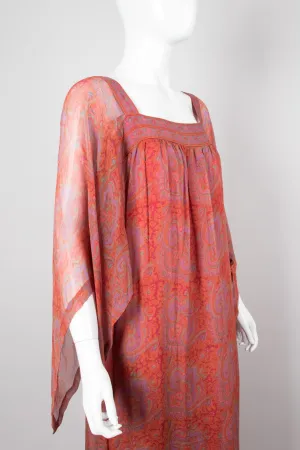 Chiffon Flutter Sleeve Dress