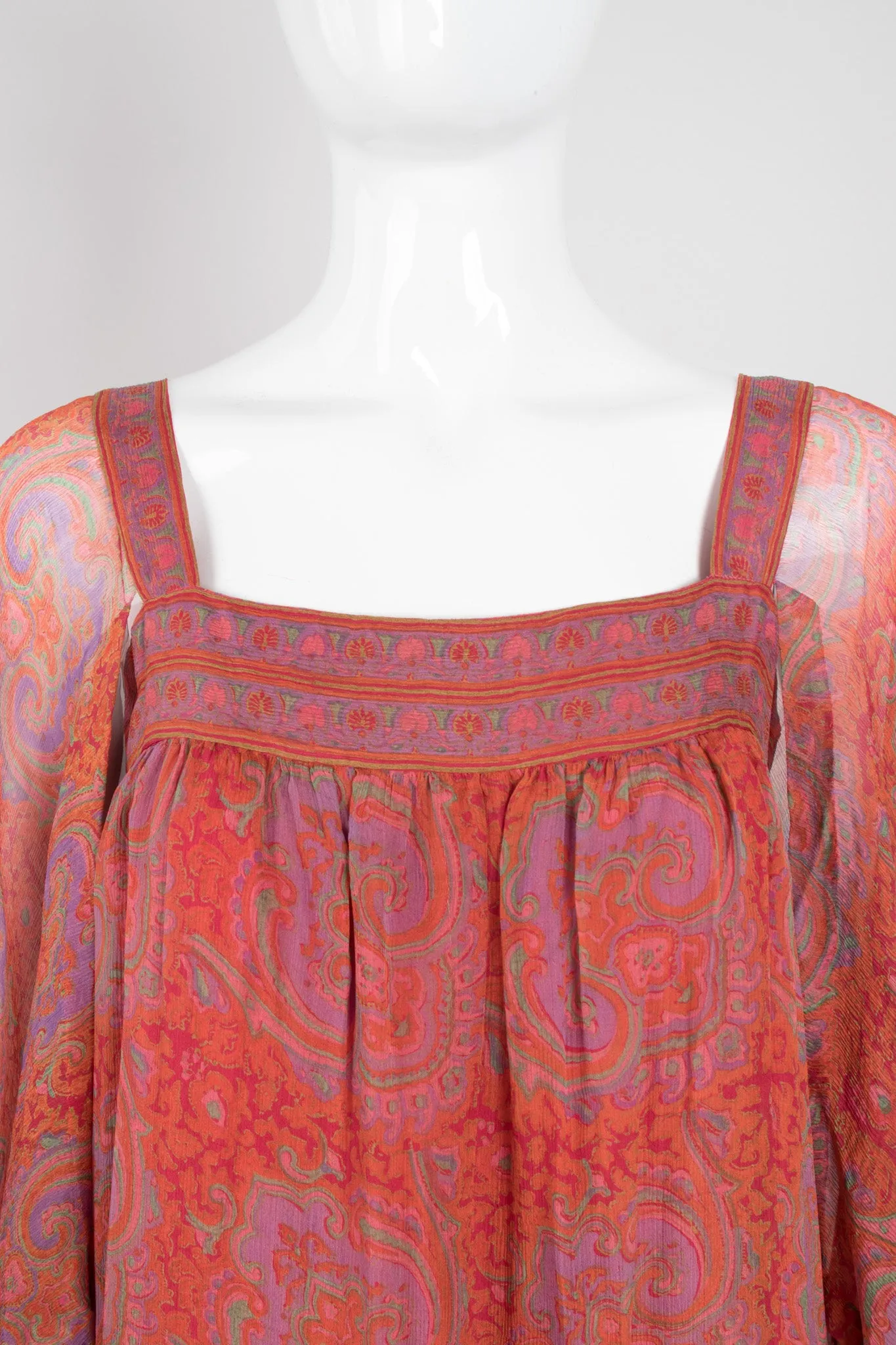 Chiffon Flutter Sleeve Dress