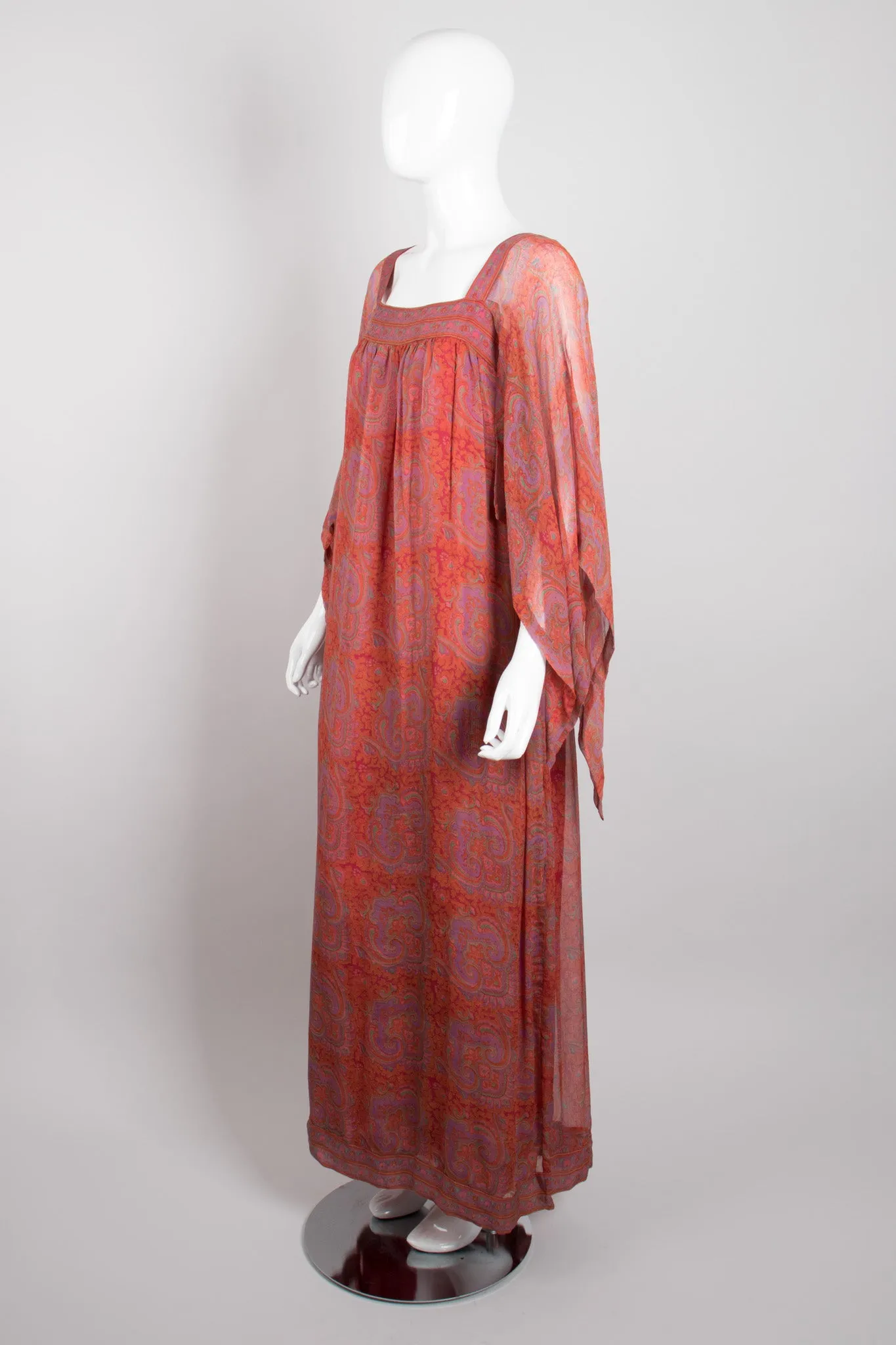 Chiffon Flutter Sleeve Dress